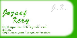 jozsef kery business card